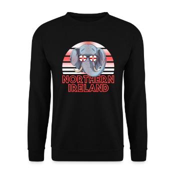 Northern Ireland - Unisex Sweatshirt - black - Front - Alina (178cm) & Michal (187cm)