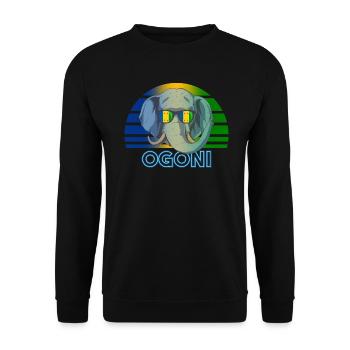 Ogoni - Unisex Pullover - Schwarz - Vorne - Alina (178cm) & Michal (187cm)