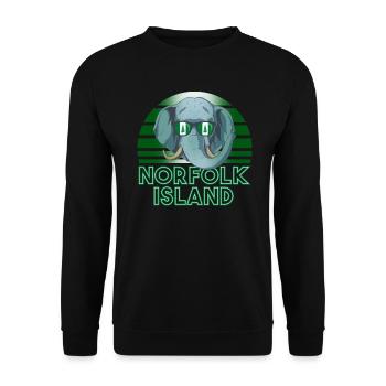 Norfolk Island - Unisex Sweatshirt - black - Front - Alina (178cm) & Michal (187cm)