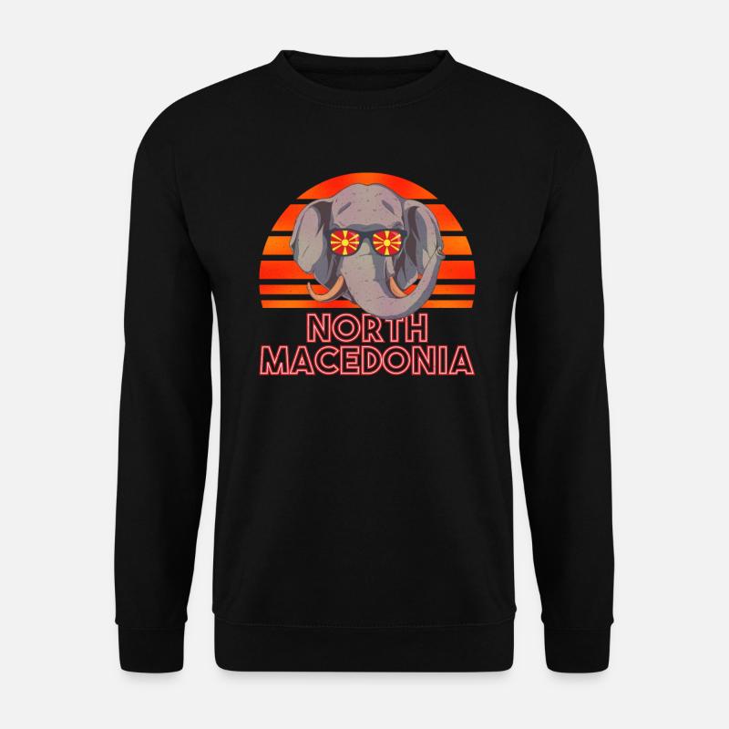 Nordmazedonien - Unisex Pullover - Schwarz
