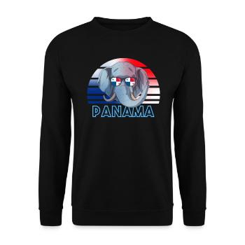 Panama - Unisex Sweatshirt - black - Front - Alina (178cm) & Michal (187cm)