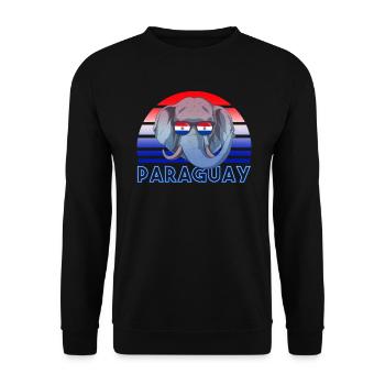 Paraguay - Unisex Pullover - Schwarz - Vorne - Alina (178cm) & Michal (187cm)