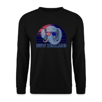 Nouvelle Zélande - Sweat-shirt Unisexe - noir - Devant - Alina (178cm) & Michal (187cm)