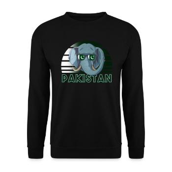 Pakistan - Unisex Sweatshirt - black - Front - Alina (178cm) & Michal (187cm)