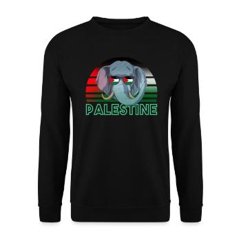 Palestine - Sweat-shirt Unisexe - noir - Devant - Alina (178cm) & Michal (187cm)