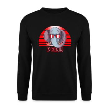 Peru - Unisex Pullover - Schwarz - Vorne - Alina (178cm) & Michal (187cm)