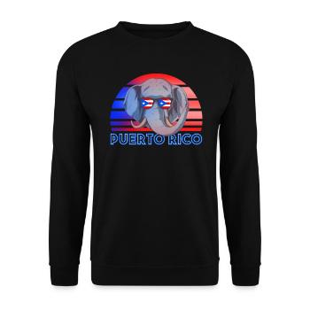 Puerto Rico - Unisex Pullover - Schwarz - Vorne - Alina (178cm) & Michal (187cm)