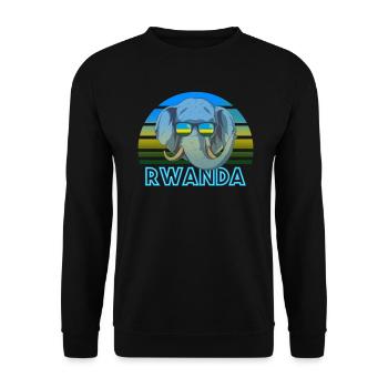 Ruanda - Unisex Pullover - Schwarz - Vorne - Alina (178cm) & Michal (187cm)