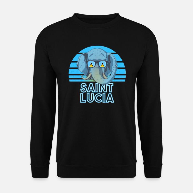 Saint Lucia - Unisex Sweatshirt - black