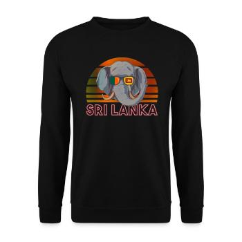Sri Lanka - Unisex Pullover - Schwarz - Vorne - Alina (178cm) & Michal (187cm)