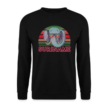 Suriname - Sweat-shirt Unisexe - noir - Devant - Alina (178cm) & Michal (187cm)
