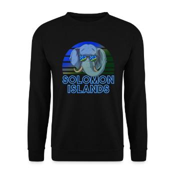 Solomon Islands - Unisex Sweatshirt - black - Front - Alina (178cm) & Michal (187cm)