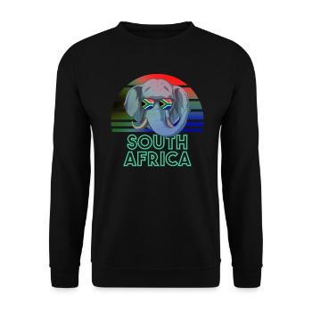 Südafrika - Unisex Pullover - Schwarz - Vorne - Alina (178cm) & Michal (187cm)