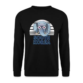 Corée du Sud - Sweat-shirt Unisexe - noir - Devant - Alina (178cm) & Michal (187cm)