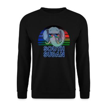 Sud Soudan - Sweat-shirt Unisexe - noir - Devant - Alina (178cm) & Michal (187cm)