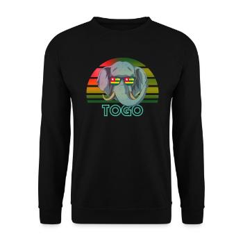 Togo - Unisex Sweatshirt - black - Front - Alina (178cm) & Michal (187cm)