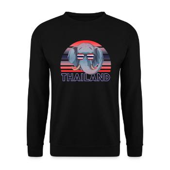 Thaïlande - Sweat-shirt Unisexe - noir - Devant - Alina (178cm) & Michal (187cm)