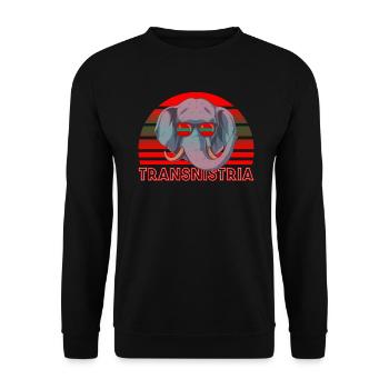 Transnistria - Unisex Sweatshirt - black - Front - Alina (178cm) & Michal (187cm)