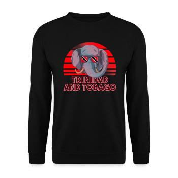 Trinité et Tobago - Sweat-shirt Unisexe - noir - Devant - Alina (178cm) & Michal (187cm)