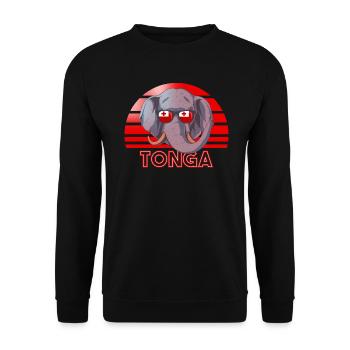 Tonga - Sweat-shirt Unisexe - noir - Devant - Alina (178cm) & Michal (187cm)