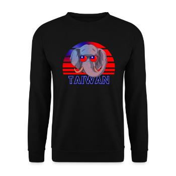 Taiwan - Unisex Sweatshirt - black - Front - Alina (178cm) & Michal (187cm)