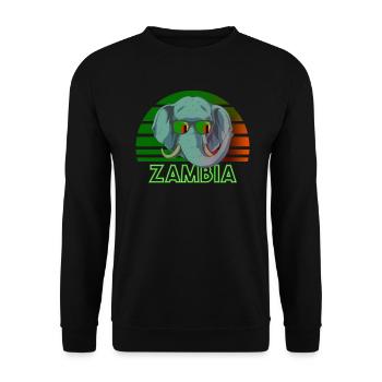 Sambia - Unisex Pullover - Schwarz - Vorne - Alina (178cm) & Michal (187cm)