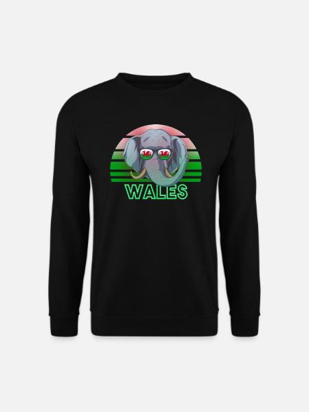 Wales - Unisex Pullover - Schwarz