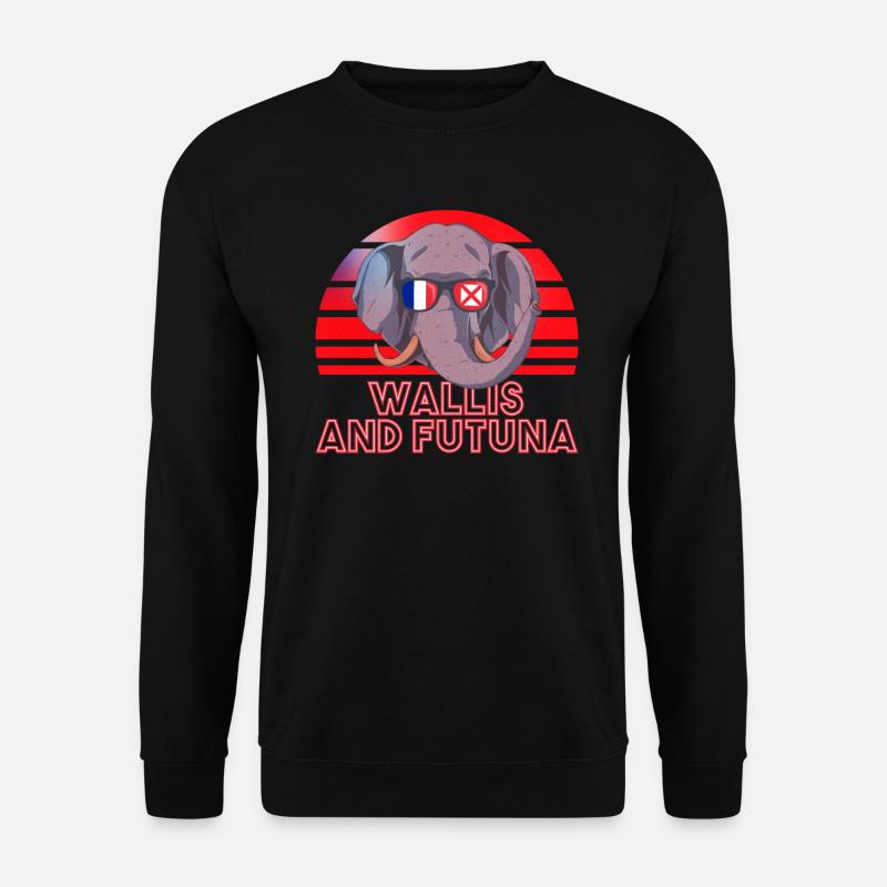 Wallis und Futuna - Unisex Pullover - Schwarz
