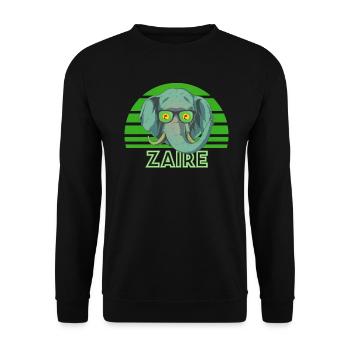Zaire - Unisex Pullover - Schwarz - Vorne - Alina (178cm) & Michal (187cm)