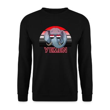 Jemen - Unisex Pullover - Schwarz - Vorne - Alina (178cm) & Michal (187cm)