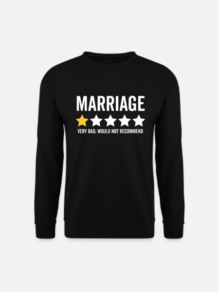 Lustige Scheidung Ehe beendet Beziehung - Unisex Pullover - Schwarz
