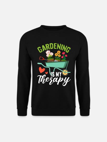 Le jardinage est ma thérapie Jardin drôle de jardinage - Sweat-shirt Unisexe - noir