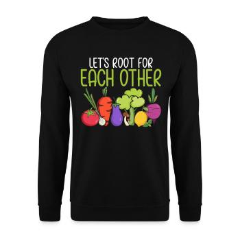Encourageons-nous les uns les autres jardinier jardinage - Sweat-shirt Unisexe - noir - Devant - Alina (178cm) & Michal (187cm)