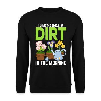 Dirt Gardening Funny Gardener Pothead Plant - Unisex Sweatshirt - black - Front - Alina (178cm) & Michal (187cm)