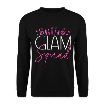 Skincare Esthetician Skin - Unisex Pullover - Schwarz - Vorne - Alina (178cm) & Michal (187cm)