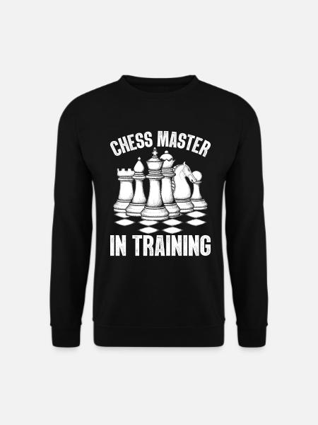 Schachmeister im Training Schachmatt Lustiges Schach - Unisex Pullover - Schwarz