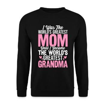 La plus grande grand-mère du monde grand-mère drôle Gigi - Sweat-shirt Unisexe - noir - Devant - Alina (178cm) & Michal (187cm)