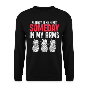 Infertility Vitro Fertilization IVF Egg Retrieval - Unisex Sweatshirt - black - Front - Alina (178cm) & Michal (187cm)