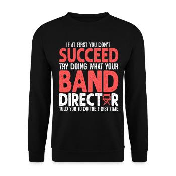 Band Director Appreciation Funny Broadway Musical - Unisex Sweatshirt - black - Front - Alina (178cm) & Michal (187cm)