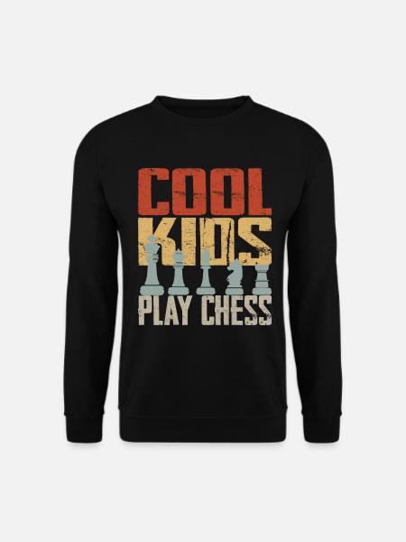 Cool Kids Play Chess - Unisex Sweatshirt - black