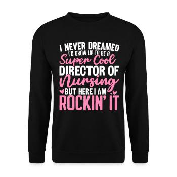 Directeur super cool des soins infirmiers médicaux - Sweat-shirt Unisexe - noir - Devant - Alina (178cm) & Michal (187cm)