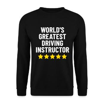 Le plus grand instructeur de conduite au monde Conduite amusante - Sweat-shirt Unisexe - noir - Devant - Alina (178cm) & Michal (187cm)