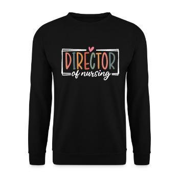 Directeur des soins infirmiers Travailleur de la santé drôle - Sweat-shirt Unisexe - noir - Devant - Alina (178cm) & Michal (187cm)