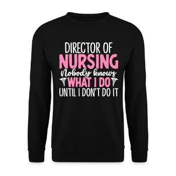 Directeur des soins infirmiers Personne ne connaît les soins infirmiers drôles - Sweat-shirt Unisexe - noir - Devant - Alina (178cm) & Michal (187cm)