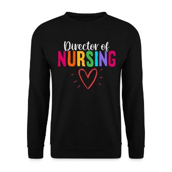 Directeur des soins infirmiers Soins infirmiers médicaux RN Healthcare - Sweat-shirt Unisexe - noir - Devant - Alina (178cm) & Michal (187cm)