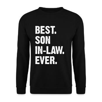 Best Son In Law Ever - Unisex Pullover - Schwarz - Vorne - Alina (178cm) & Michal (187cm)