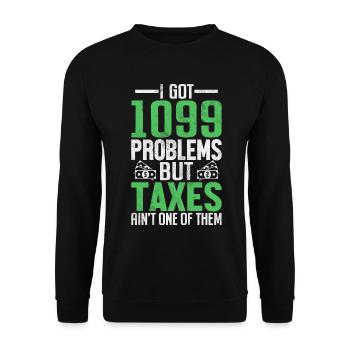 Funny Accounting Taxation Audit CPA Bookkeeper - Unisex Sweatshirt - black - Front - Alina (178cm) & Michal (187cm)
