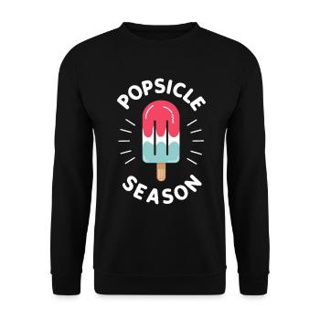 Popsicle Season Ice Pop Funny Popsicle Frozen - Sweat-shirt Unisexe - noir - Devant - Alina (178cm) & Michal (187cm)