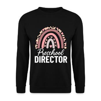 Preschool Director Funny Prek Boho Rainbow Pre K - Unisex Sweatshirt - black - Front - Alina (178cm) & Michal (187cm)