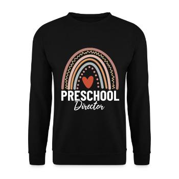 Preschool Director Funny Boho Pre K Childcare - Unisex Sweatshirt - black - Front - Alina (178cm) & Michal (187cm)